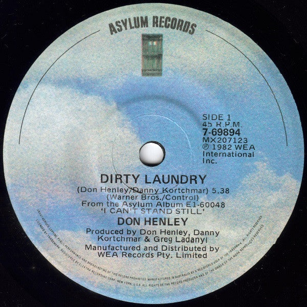 Don Henley : Dirty Laundry (7", Single)
