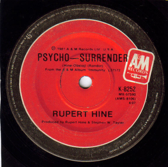 Rupert Hine : Misplaced Love (7", Single)