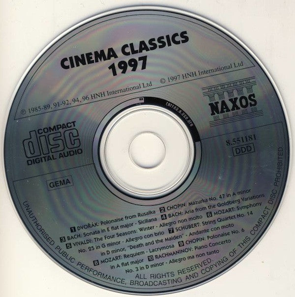 Various : Cinema Classics 1997 (CD, Comp)