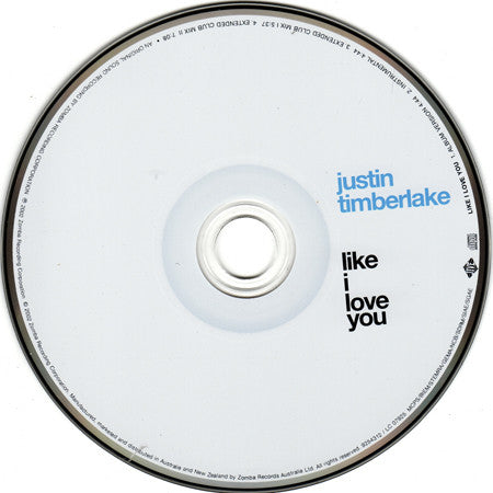 Justin Timberlake : Like I Love You (CD, Maxi)