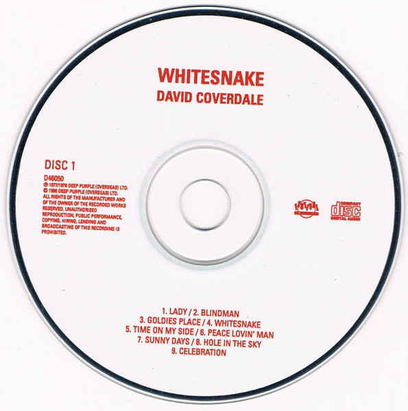 David Coverdale : Whitesnake / Northwinds (2xCD, Album, Comp)