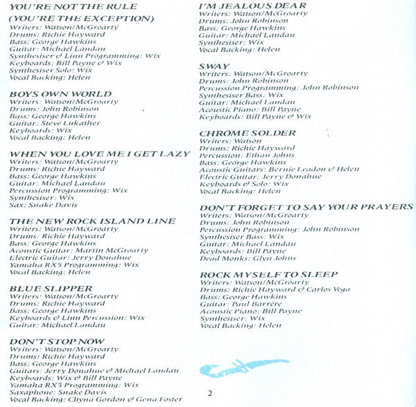 Helen Watson : Blue Slipper (CD, Album)