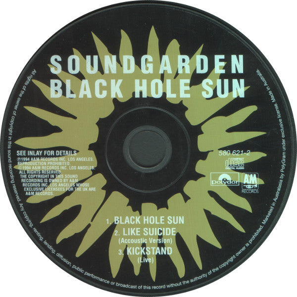 Soundgarden : Black Hole Sun (CD, Single, Ltd, Pt.)