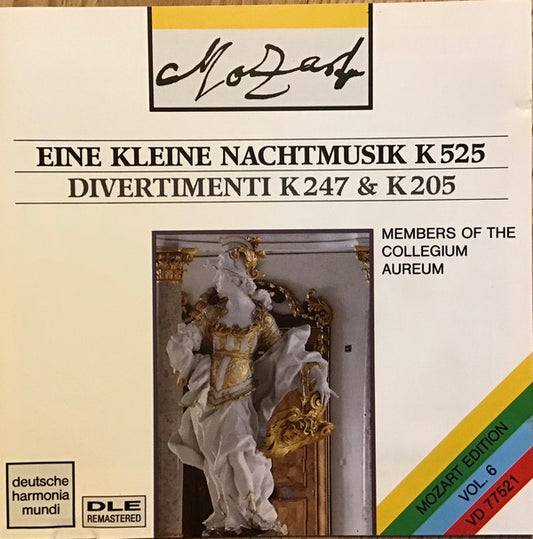 Wolfgang Amadeus Mozart - Collegium Aureum, Franzjosef Maier : Eine Kleine Nachtmusik K525 / Divertimenti K247 & K205 (CD, Comp, RM)
