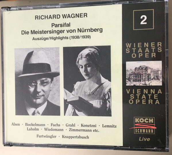 Richard Wagner : Parsifal, Die Meistersinger Von Nürnberg, Auszüge/Highlights (1938/1939) - Edition Wiener Staatsoper Live Vol. 2 (2xCD, Comp, Mono, RM)