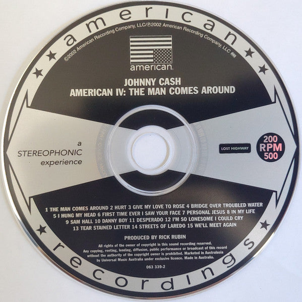 Johnny Cash : American IV: The Man Comes Around (CD, Album)