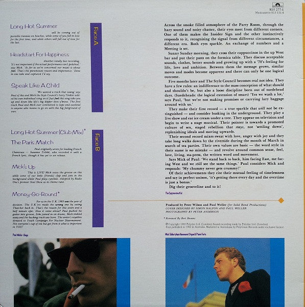 The Style Council : Introducing: The Style Council (LP, MiniAlbum)