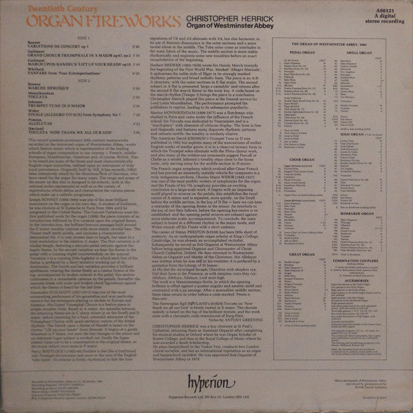 Christopher Herrick : Organ Fireworks (LP)