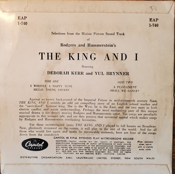 Rodgers & Hammerstein : The King and I (7")