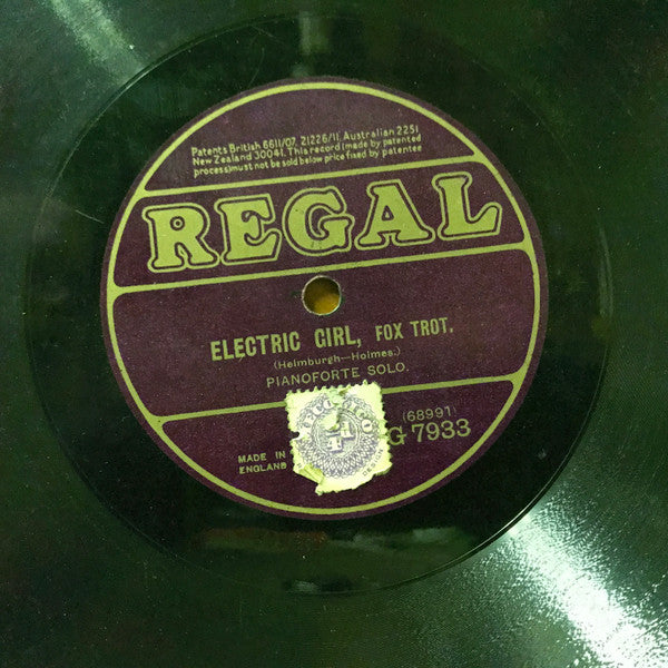 Unknown Artist : Pays De Reve / Electric Girl (Shellac, 10")