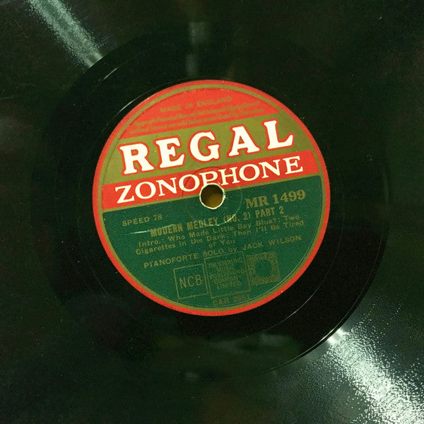 Jack Wilson (18) : Modern Medley (No. 2) (Shellac, 10")
