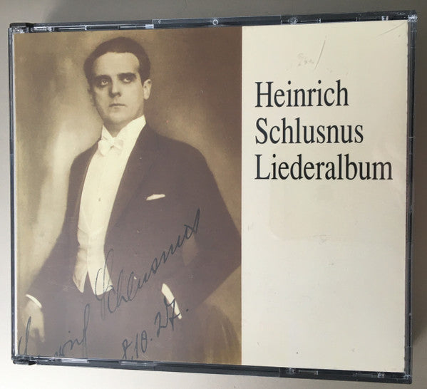 Heinrich Schlusnus : Liederalbum (2xCD, Album, Comp, Mono)