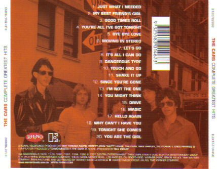The Cars : Complete Greatest Hits (CD, Comp, SM)
