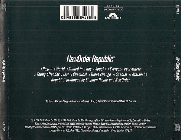 NewOrder* : Republic (CD, Album)