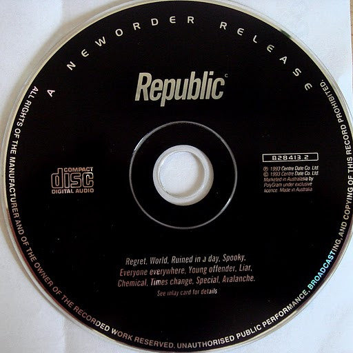 NewOrder* : Republic (CD, Album)