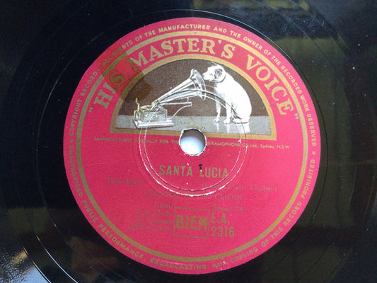 Die Wiener Sängerknaben : Santa Lucia / Blue Danube Waltz (Shellac, 10")