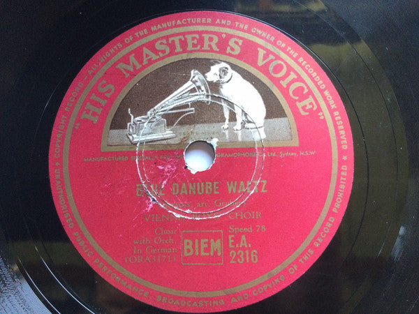 Die Wiener Sängerknaben : Santa Lucia / Blue Danube Waltz (Shellac, 10")