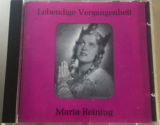 Maria Reining : Maria Reining (CD, Album, Comp, Mono)