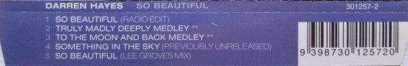 Darren Hayes : So Beautiful (CD, Single)