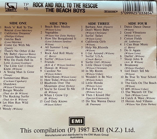 The Beach Boys : Rock 'N' Roll To The Rescue (2xCass, Comp, Dol)