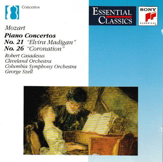 Mozart*, Robert Casadesus, Cleveland Orchestra*, Columbia Symphony Orchestra, George Szell : Piano Concertos: No. 21 "Elvira Madigan" / No. 26 "Coronation" (CD, Comp, RE, RM)