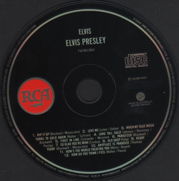 Elvis Presley : Elvis (CD, Album, Mono, RE, Dis)