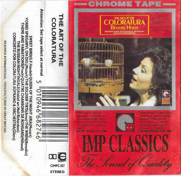 Beverly Hoch : The Art Of The Coloratura (Cass, Comp)