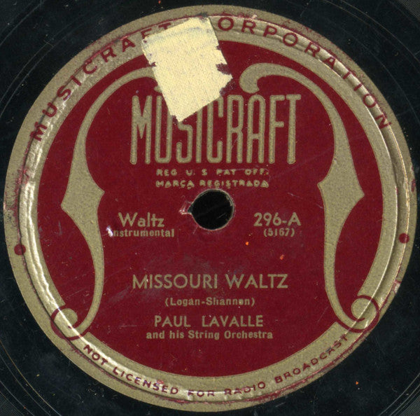 Paul Lavalle And String Orchestra* : American Waltz Memories (4xShellac, 10", Album)