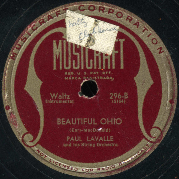 Paul Lavalle And String Orchestra* : American Waltz Memories (4xShellac, 10", Album)