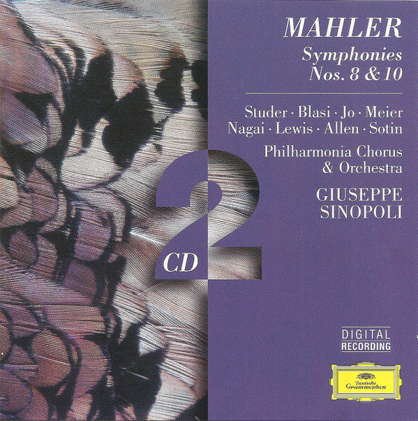 Mahler* - Studer* · Blasi* · Jo* · Meier* · Nagai* · Lewis* · Allen* · Sotin* · Philharmonia Chorus & Orchestra* · Giuseppe Sinopoli : Symphonies Nos. 8 & 10 (2xCD, Comp, RM, PMD)