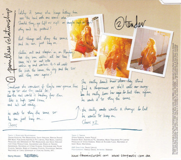 Tammin : Pointless Relationship (CD, Single)