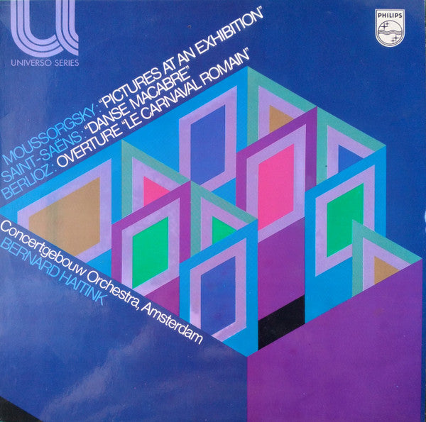 Modest Mussorgsky / Camille Saint-Saëns / Hector Berlioz ; Concertgebouworkest, Bernard Haitink : "Pictures At An Exhibition" / "Danse Macabre" / Overture "Le Carnaval Romain" (LP, RE)
