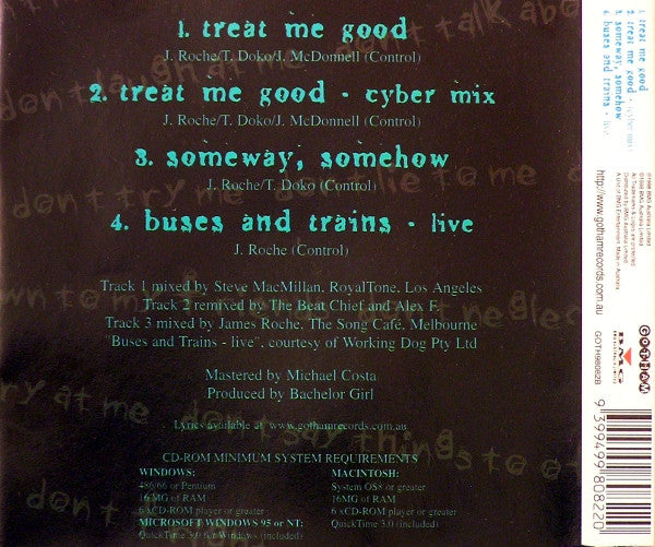 Bachelor Girl : Treat Me Good (CD, Single, Enh, Ltd)