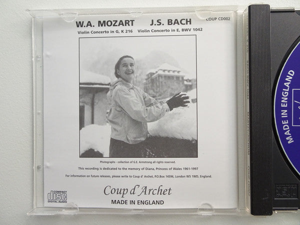 Mozart* And Bach*, Johanna Martzy, Eugen Jochum, Symphony Orchestra Of Bavarian State Radio* : Violin Concertos (CD, Mono, RE, RM, RP)