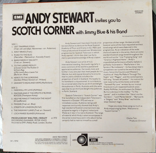 Andy Stewart : Invites You To Scotch Corner (LP)