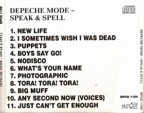 Depeche Mode : Speak & Spell (CD, Album, RE)