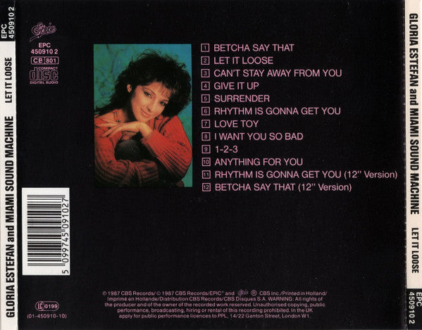 Gloria Estefan And Miami Sound Machine* : Let It Loose (CD, Album)