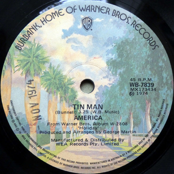 America (2) : Tin Man (7")