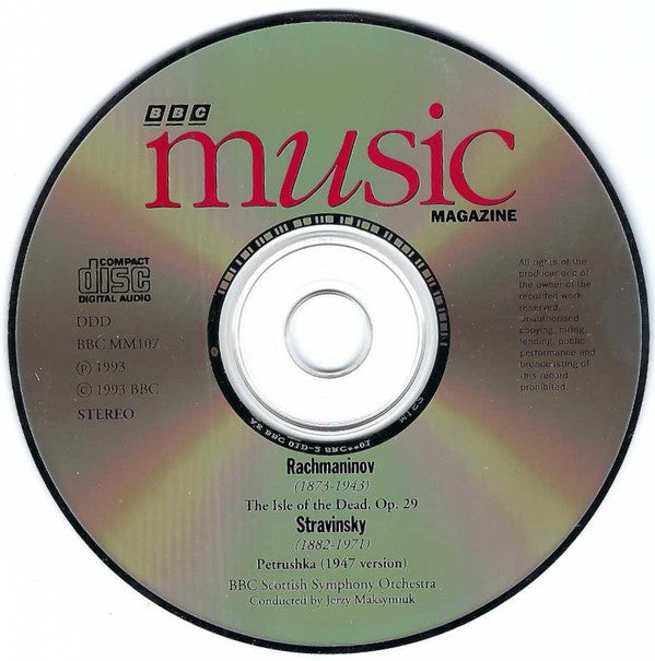 Rachmaninov* / Stravinsky* - BBC Scottish Symphony Orchestra, Jerzy Maksymiuk : The Isle Of The Dead / Petrushka (CD, Album)
