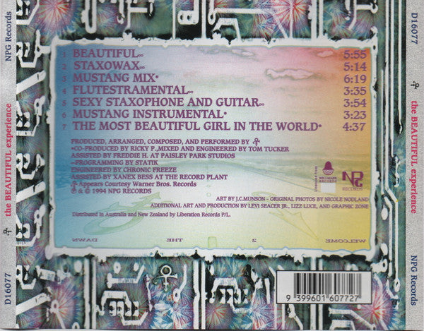 The Artist (Formerly Known As Prince) : The Beautiful Experience (CD, EP)