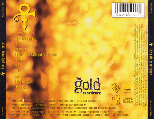 The Artist (Formerly Known As Prince) : The Gold Experience (CD, Album)