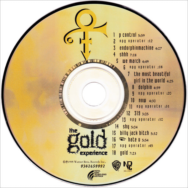 The Artist (Formerly Known As Prince) : The Gold Experience (CD, Album)