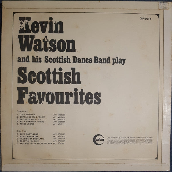 Kevin Watson And His Scottish Dance Band* : Scottish Favourites (LP)