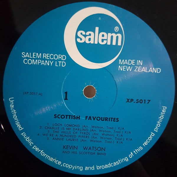 Kevin Watson And His Scottish Dance Band* : Scottish Favourites (LP)