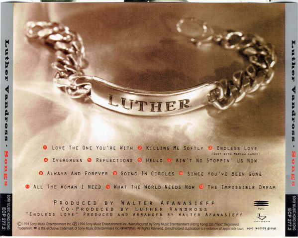 Luther Vandross : Songs (CD, Album)
