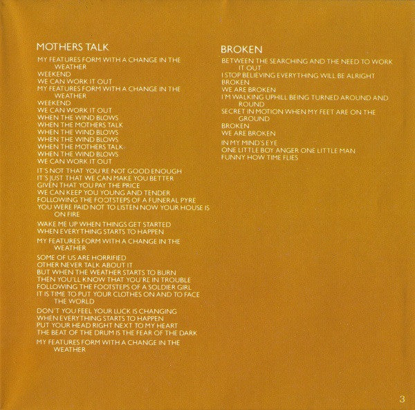 Tears For Fears : Songs From The Big Chair (CD, Album, RE)