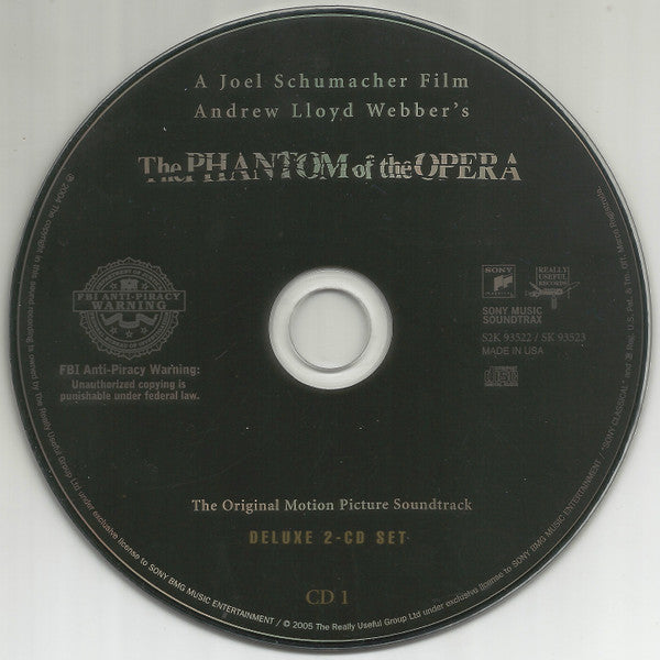 Andrew Lloyd Webber : The Phantom Of The Opera (The Original Motion Picture Soundtrack) (2xCD, Dlx)