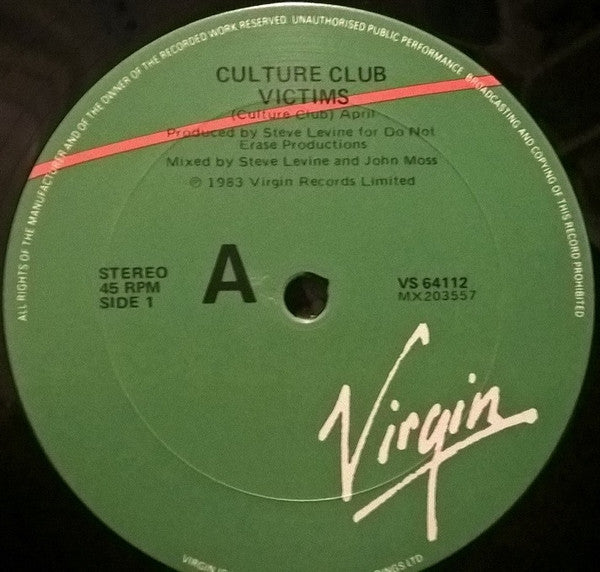 Culture Club : Victims (12", Single)