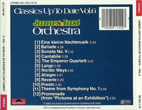 James Last Orchestra* : Classics Up To Date Vol. 6 (CD, Album)