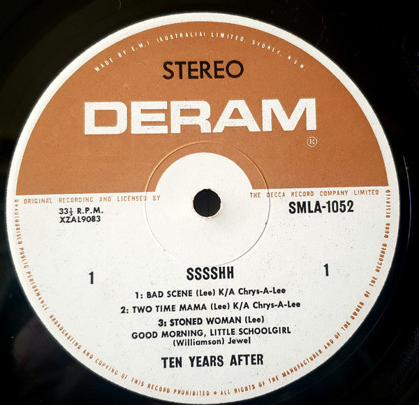 Ten Years After : Ssssh. (LP, Album, RP)
